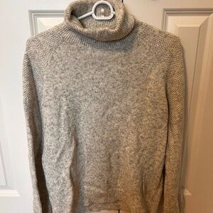 Light Blue-Gray Loft turtleneck sweater